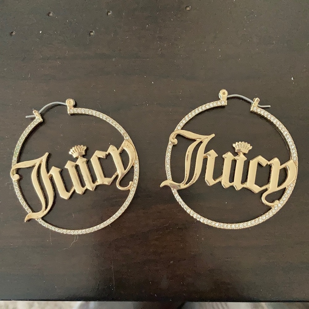 Juicy couture hoop earrings